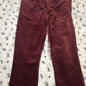 GAP Women's Straight Leg Jeans - Burgundy